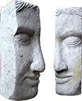 Skulptur Gesicht