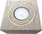 Teelichthalter Gold